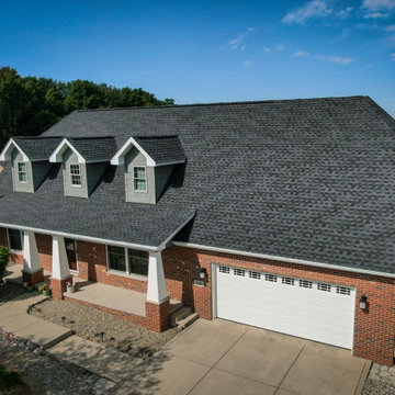 Exterior makeover in Valparaiso, Indiana.