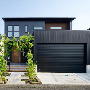 他の地域のモダンスタイルのおしゃれな家の外観の写真