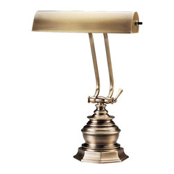 House of Troy 10" Piano Desk Lamp in Antique Brass Finish - Desk Lamps
