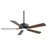 Minka Aire - Minka Aire F556L-BWH Contractor - 52" Ceiling Fan with Light Kit - Shade Included: TRUERod Length(s): 6 x 0.75 Dimable: TRUEInternal/Alternate: Amps: 0.56Internal/Alternate: Color Temperature: 3000Internal/Alternate: CRI: 80Internal/Alternate: Lumens: 1100Internal/Alternate: Rated Life: 25000 Hours* Number of Bulbs: 1*Wattage: 17W* BulbType: LED* Bulb Included: Yes