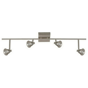 Berlin 4-Light Satin Nickel Dimmable LED Track Fixture