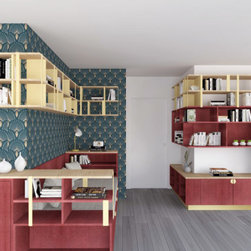 S&eacute;verine - une biblioth&egrave;que de style art d&eacute;co - 本棚
