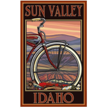 Paul A. Lanquist Sun Valley Idaho Old Half Bike Art Print, 30"x45"