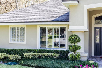 Transitional exterior home idea in Tampa