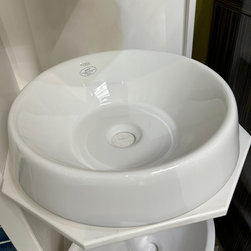 14&rdquo; x 4&rdquo; Round ceramic vessel sink - Bathroom Sinks