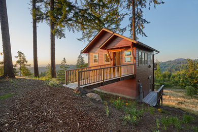 Inspiration for a transitional exterior home remodel