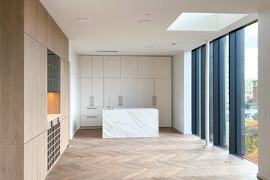 Inspiration for a contemporary home design remodel in Seattle
