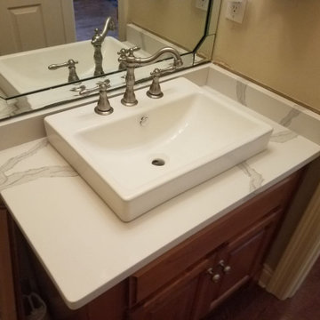 Calacatta Indigo Quartz Bathroom Countertops