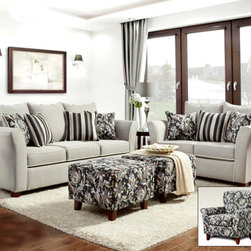 Sadie Sofa Set with Accent Chair - Living Room Furniture Sets