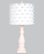 Pink Shabby Chic Lamp With Pom-Pom Shade