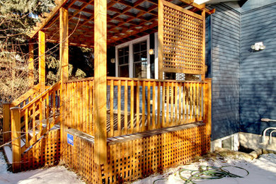Inspiration for a timeless porch remodel in Calgary