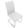 LumiSource Foster Dining Chairs, Set of 2, White