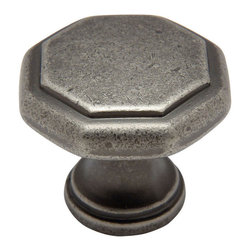 Cosmas - Cosmas 5181WN Weathered Nickel Cabinet Knob, 1-1/4" Diameter, Set of 5 - Cabinet And Drawer Knobs