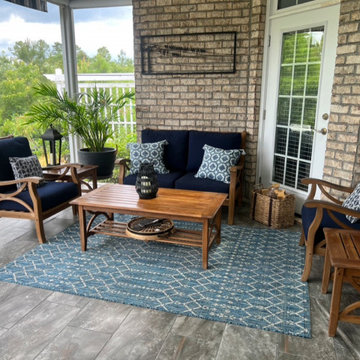 Before Staging Screened Porch