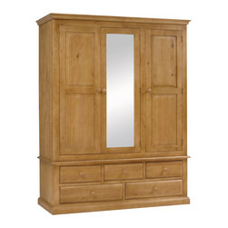 Langley Pine Triple Wardrobe - Armoires And Wardrobes