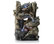 14" Tall Indoor Tiered Log Tabletop Fountain with LED Lights