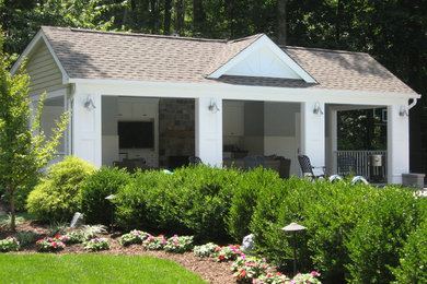 Traditional exterior home idea in New York