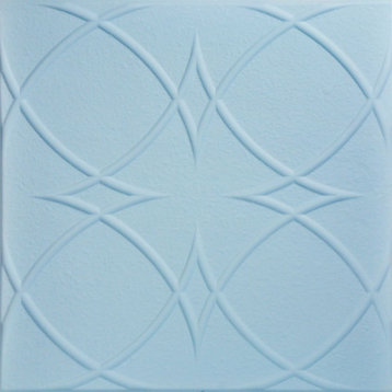 Circles and Stars, Styrofoam Ceiling Tile, 20"x20", #R82, Breath of Fresh Air