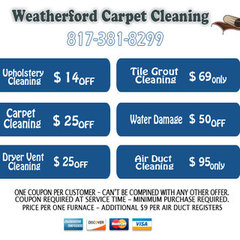 Weatherford TX Carpet Cleaning