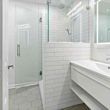 Bathroom Trio & Laundry Room Updates Transform McLean Home