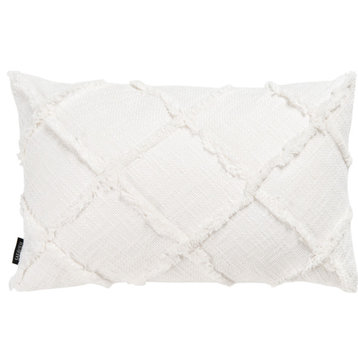 Ashlin Pillow White, 1'6"x1'6"