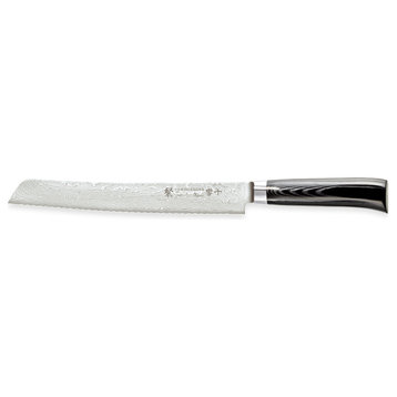 Tamahagane SAN Kyoto Mikarta Stainless Steel Bread Knife, 9"