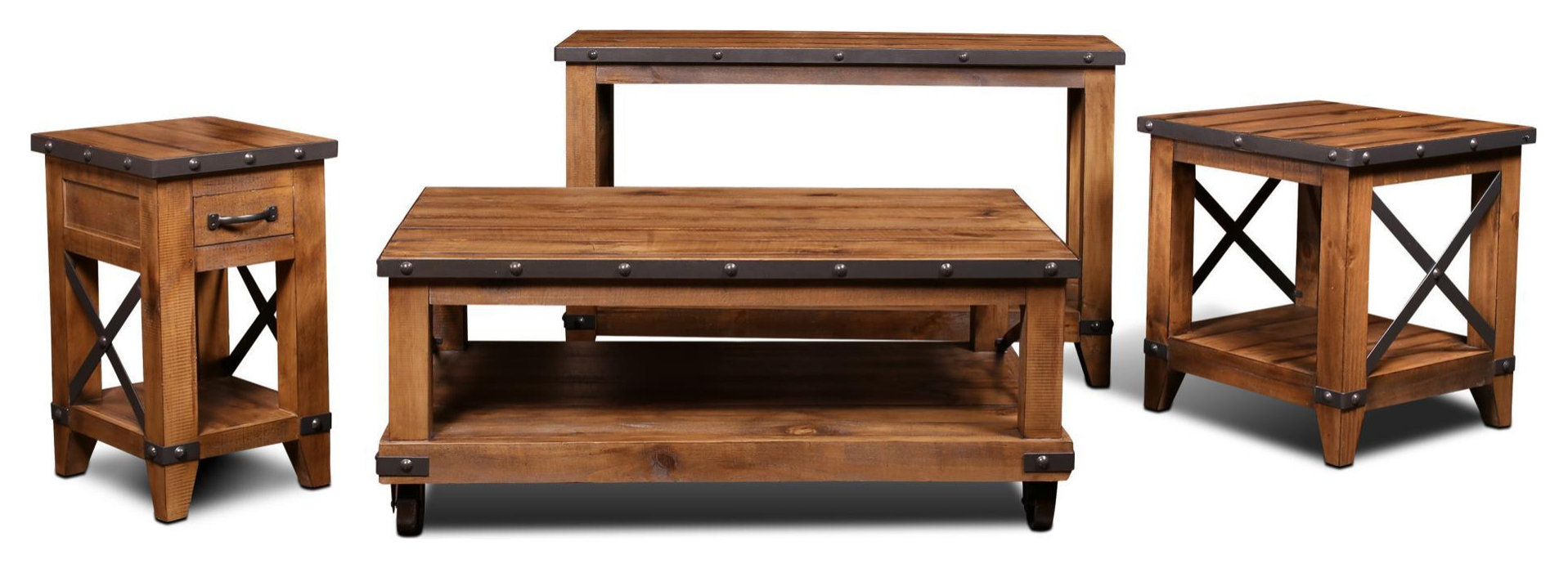 Larson 1 Drawer Side Table - Industrial - Side Tables And End Tables ...