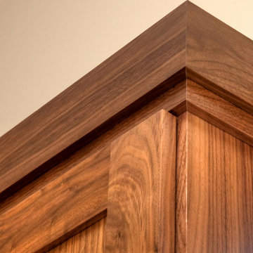 Stained Walnut Master Closet