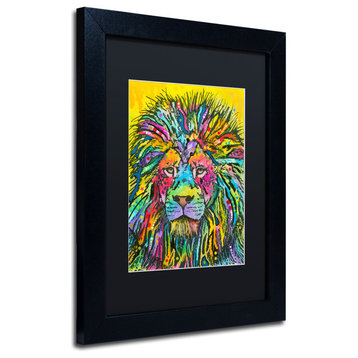 Dean Russo 'Lion Good' Framed Art, 11x14, Black Frame, Black Mat