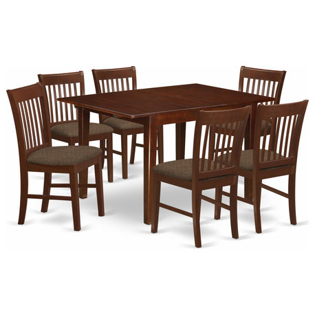 Mlno7-Mah-C, 7-Piece Small Table Set, Small Table and 6 Chairs