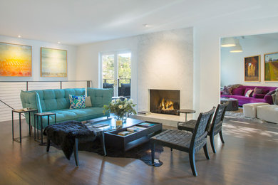 Living room - contemporary living room idea in Other