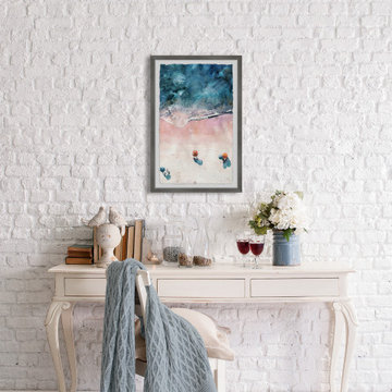 "Sunshine at the Beach" Framed Painting Print