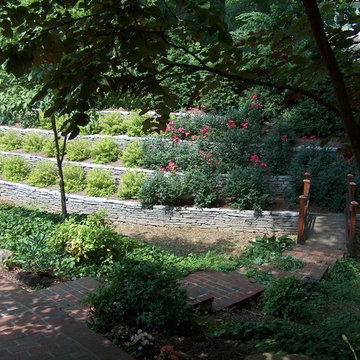 Stone walls and paths