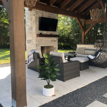 Timber Frame Outdoor Kitchen