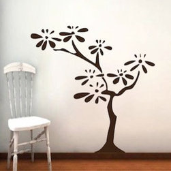 Flower Tree Wall Decal - Wall Decals