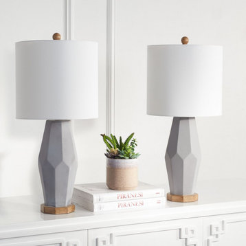 Safavieh Landren Table Lamp Set of 2 Grey