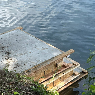 Adjustable Concrete Dock Landing | Custom Waterfront Access System