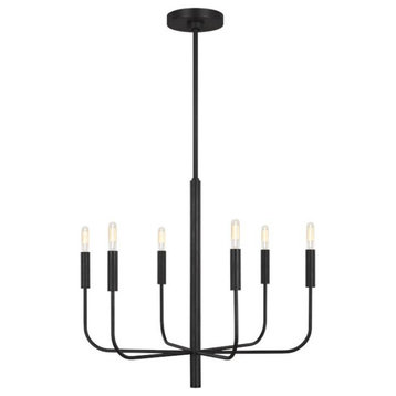 Generation Lighting Brianna EC1006AI Small Chandelier in Aged Iron