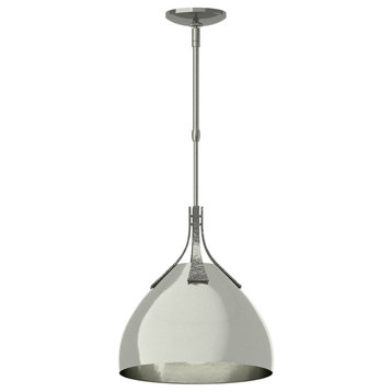 Summit Pendant, Sterling Finish, Sterling Accents, Standard Overall Height
