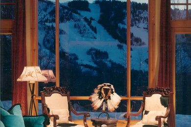 Southwest living room photo in Denver