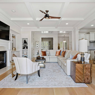7-Inch Rift and Quartered White Oak Engineered Installation, Site-Finished in Ch