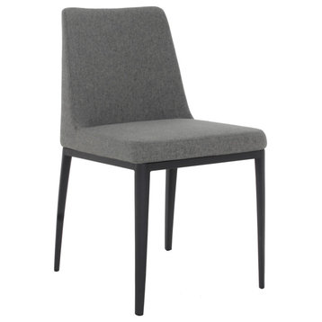 Elite Living Avenue Modern Upholstered Dining Chair/Side Chair, Warm Gray