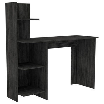 TUHOME Vilna 120 Desk  Engineered Wood Desks in  Gray
