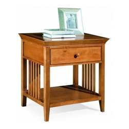 American Drew 181-400M Drawer Night Stand - Maple Sterling Pointe - Nightstands And Bedside Tables
