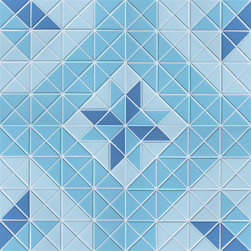 Artistic Pool Tile: Santorini Twist Blossom TR-SA-TBL2 - Mosaic Tile