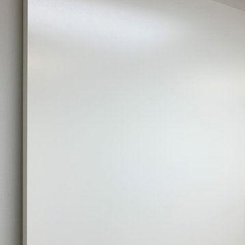 Orlando White Door Slab, 36"x80", Silver Lines