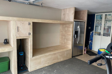Garage Shelves With Built-In Bed