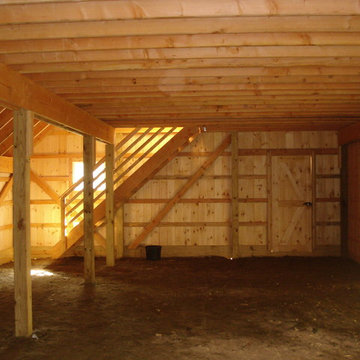 Saltbox Style Pole Barns