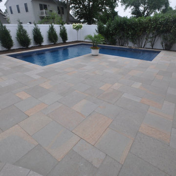 Porphyry Pavers and Copings installed in Massapequa Park NY 11762.