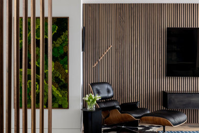 Example of a 1960s living room design in San Francisco